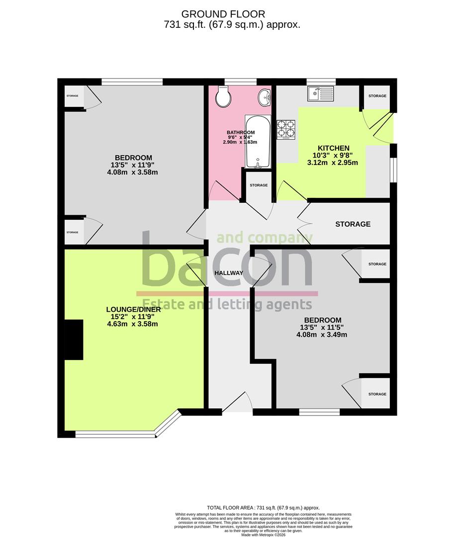 Floor Plan | Flat | Shirley Drive, Offington, Worthing, West Sussex, BN14 9BB | For Sale